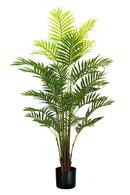 Pianta Artificiale Palma Areca H160 cm con Vaso Verde-1