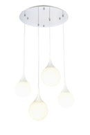 Lampada pendente Pendant in Metallo Dewdrop Bianco-1