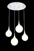 Lampada pendente Pendant in Metallo Dewdrop Bianco-3