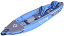 Kayak Gonfiabile Biposto 386x86 cm con Pagaie Zaino e Accessori ZRAY Tortuga Blu-1