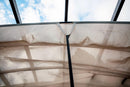 Pergola da Giardino 3,4x3,3x2,4 m in Alluminio con Telo di Copertura 140g/mq Grigio-8