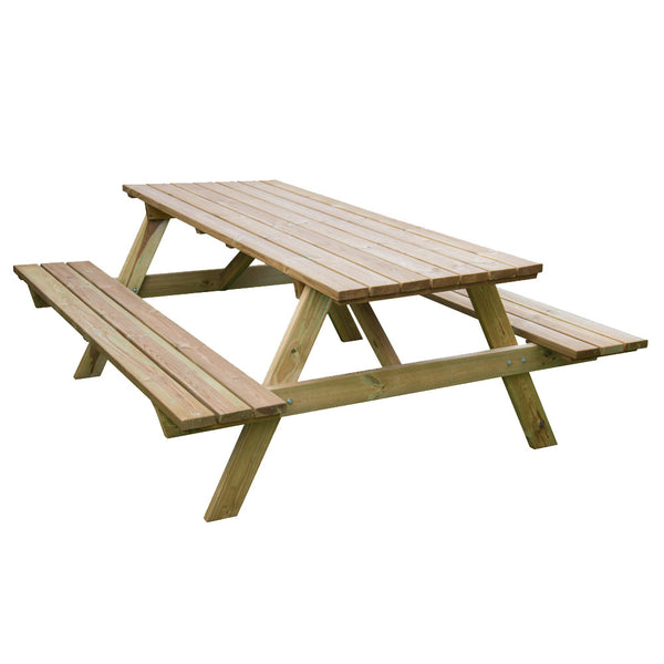 prezzo Table de pique-nique avec bancs 180x160x71 cm en bois marron