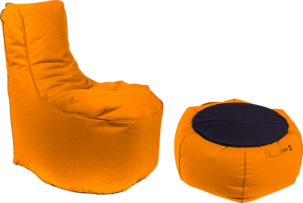 online Fauteuil Pouf et Table Basse Acrylique Pomodone Orange