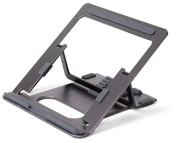 online Support Pliable pour Ordinateur Portable 24x5x0,5 cm en Aluminium Gris