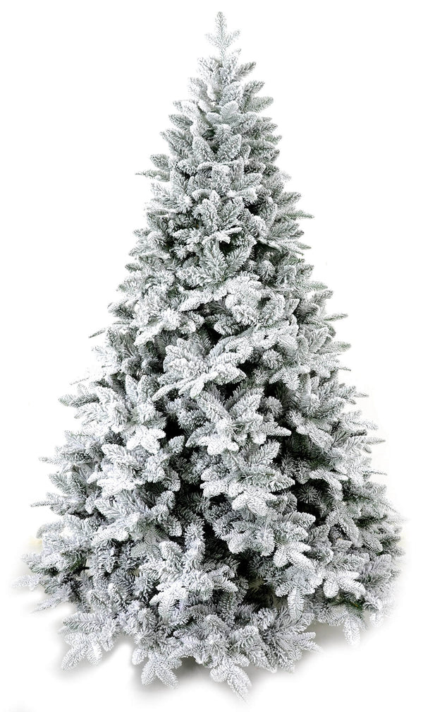 Arbre de Noël artificiel couvert de neige Priape ​​vert différentes tailles acquista