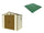 Plancher pour Jardinière 245x161x233 cm en Plastique Vert