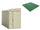 Plancher pour Jardinière 122x240x188 cm en Plastique Vert