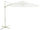 Parasol de Jardin Décentralisé Aluminium Ø3m Blanc