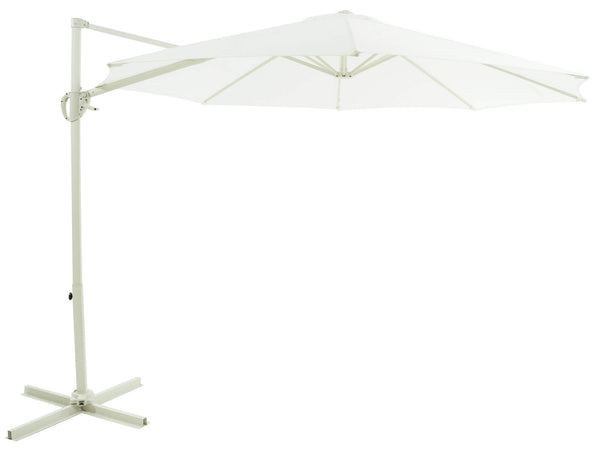 prezzo Parasol de Jardin Décentralisé Aluminium Ø3m Blanc