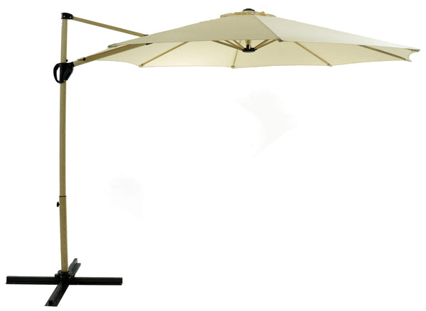 Parasol de jardin aluminium déporté Ø3m Ecru prezzo