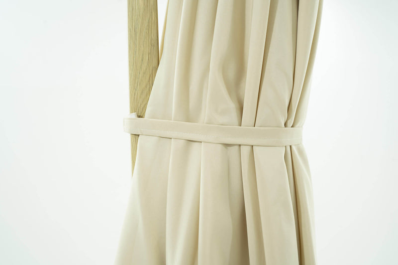 Ombrellone Decentrato da Giardino in Alluminio Ø3m Ecrù-9