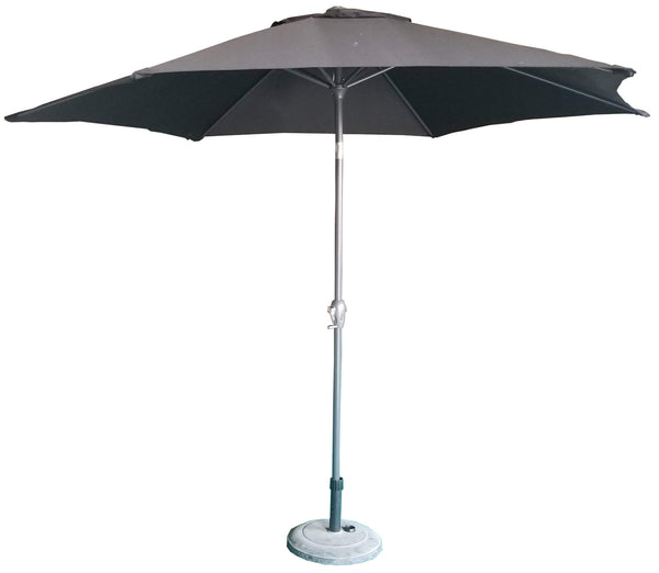 sconto Parasol de jardin Ø3 m Mât Ø38 mm en Aluminium Noir