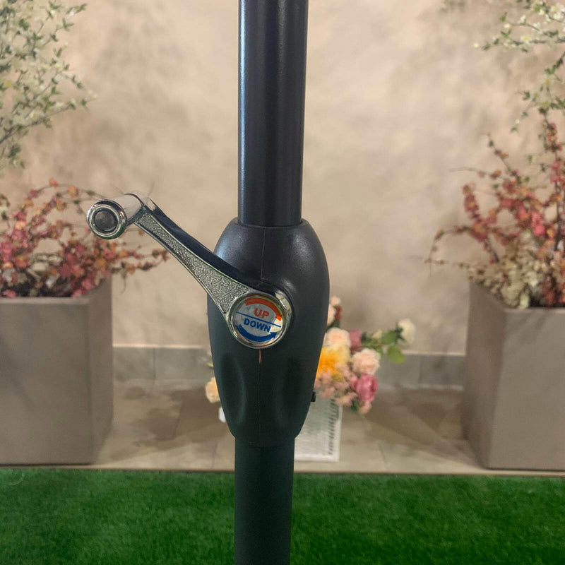 Ombrellone da Giardino in Alluminio Ø3m Nero-5