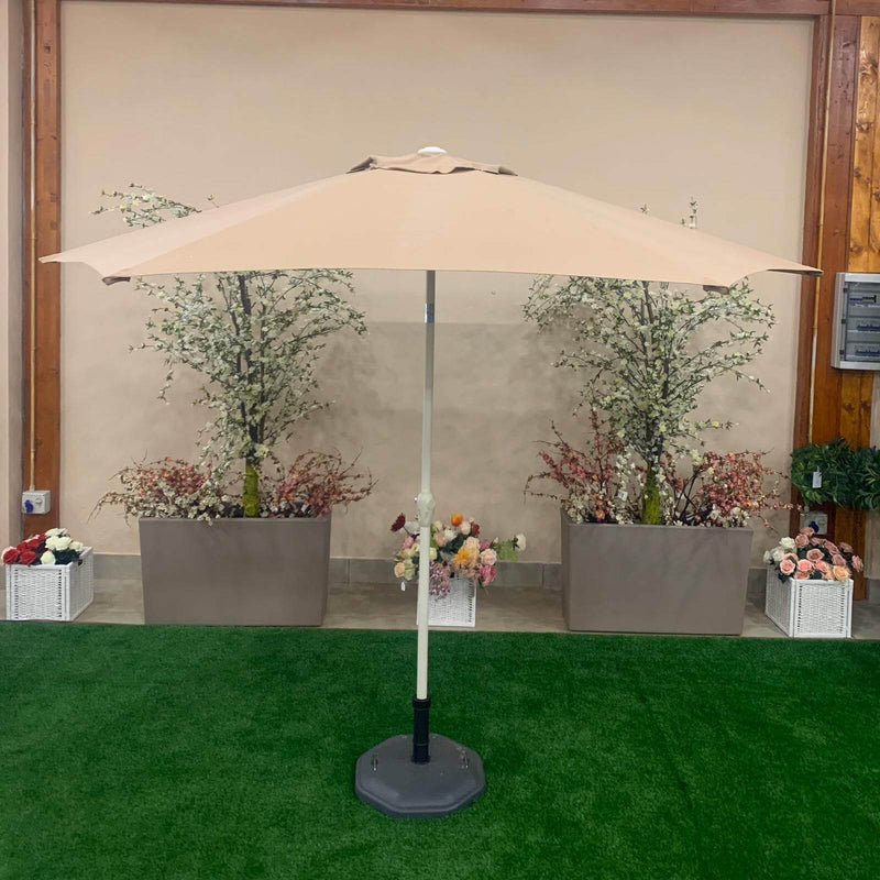 Ombrellone da Giardino in Alluminio Ø3m Tortora-2