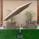 Ombrellone da Giardino in Alluminio Ø3m Tortora-3