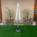 Ombrellone da Giardino in Alluminio Ø3m Bianco-6