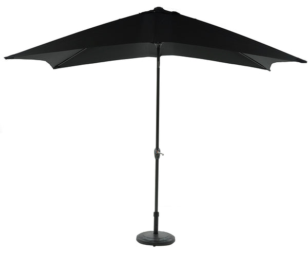 acquista Parasol de jardin 3x2 m Mât Ø38 mm en Aluminium et Polyester Noir