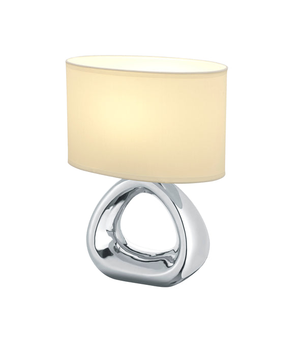 Lampe de table d'intérieur E27 en Céramique Argentée online