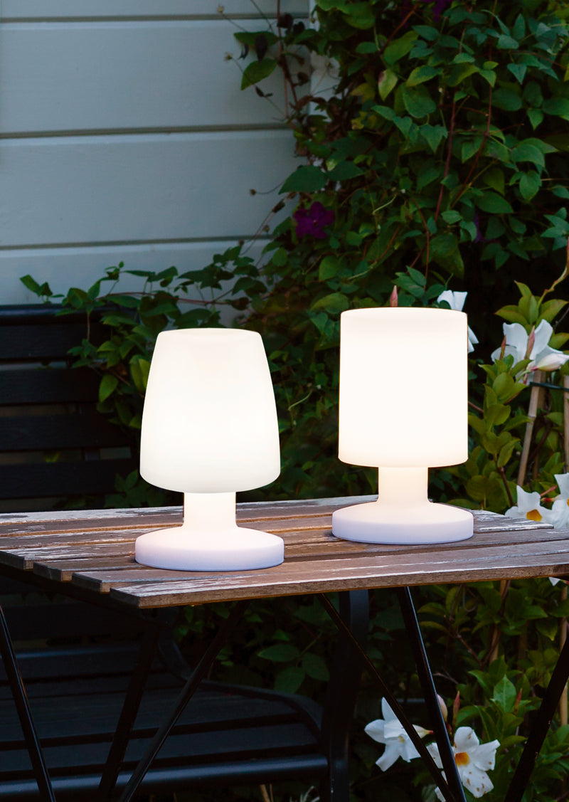 Lampada tavolo da Esterno a LED in Plastica Bianco-2