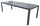 Table de jardin extensible 160/240x100x75 cm en aluminium gris anthracite