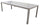 Table de jardin extensible 160/240x100x75 cm en aluminium gris tourterelle