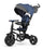 Tricycle à pousser pliant pour enfants avec poignée réglable Qplay Rito Star Blue