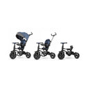 Triciclo a Spinta Pieghevole per Bambini con Maniglione Direzionabile Qplay Rito Star Blu-6