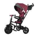 Triciclo a Spinta Pieghevole per Bambini con Maniglione Direzionabile Qplay Rito Star Violet-1