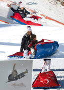 Cuscinone Slitta per Neve 160x110 cm in Acrilico Pomodone Scivolone Rosso-8