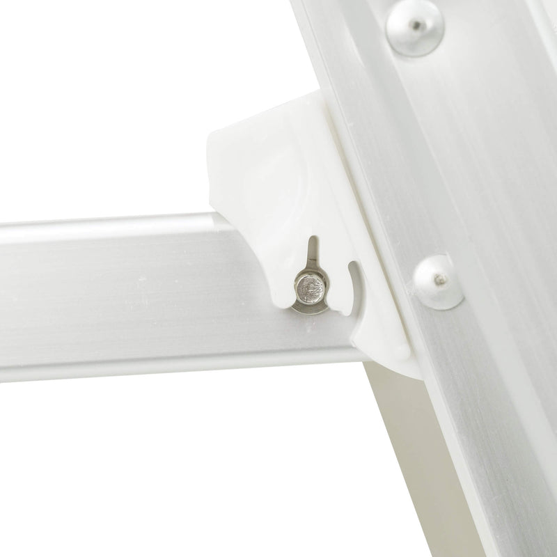 Lettino Prendisole da Giardino 189x61x38 cm in Alluminio e Textilene Simba Antracite-6