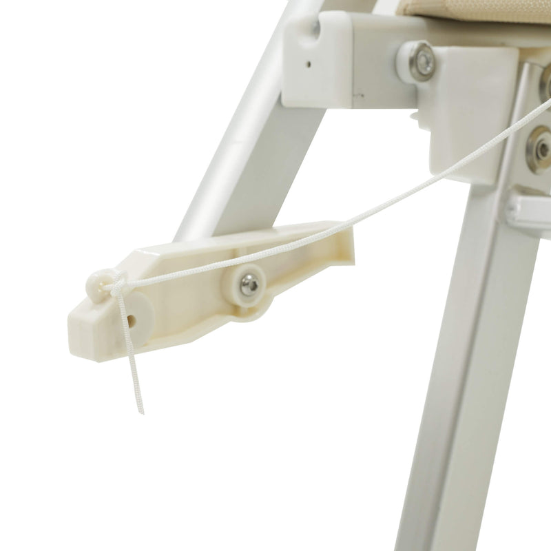 Lettino Prendisole da Giardino 189x61x38 cm in Alluminio e Textilene Simba Taupe-9