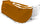 Luge à Neige 135x38x34 cm en Acrylique Pomodone Slittone Orange