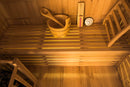 Sauna Finlandese ad Infrarossi 3 Posti 153x110 cm H190 in Legno di Abete Sense 3-4