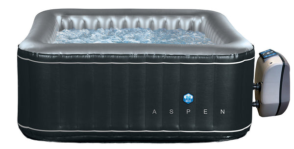 acquista NetSpa Aspen Spa extérieur gonflable chauffé 4 places 168x168x70 cm Noir