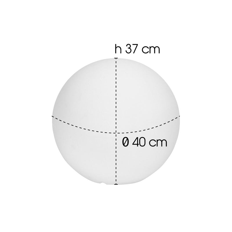 Sfera Luminosa da Giardino a LED Ø40 cm in Resina 5W Sphere Bianco Caldo-4