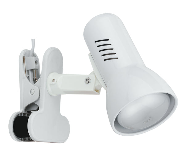 Lampe avec Clip Lampe de Table en Métal Blanc E27 Intec SPOT-CARRERA-C prezzo
