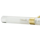 Applique Lampada Sopra Specchio Bagno Metallo Oro diffusori Vetro G9 Intec SPOT-Q2-2