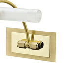 Applique Lampada Sopra Specchio Bagno Metallo Oro diffusori Vetro G9 Intec SPOT-Q2-3