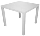 Tavolo da Giardino 80x80 cm in Alluminio San Vincenzo Bianco-1