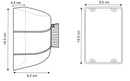 Tendinastro da Parete 5 metri 9,5x14,5x9,2 cm Nastro Giallo/Nero-3