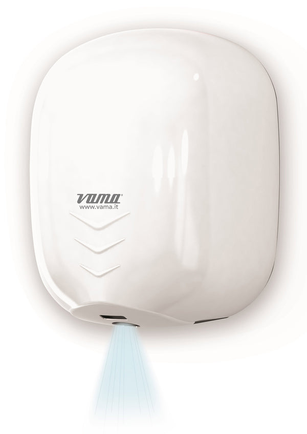 Vama Stream Dry UV ABS Blanc Polypropylène Sèche Mains avec Cellule Photoélectrique 1100W sconto