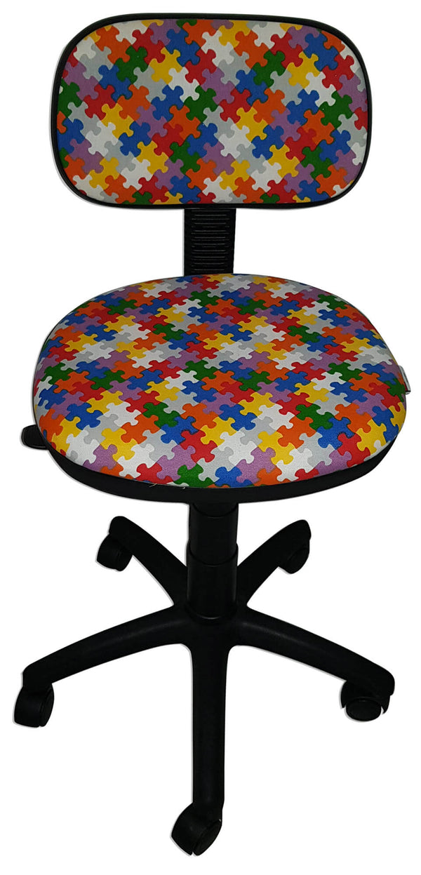sconto Chaise de bureau opérative en tissu Renier Puzzle
