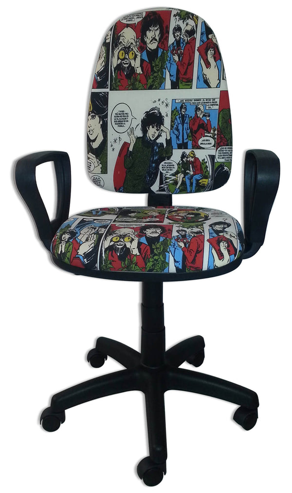 prezzo Chaise de bureau opérative en tissu coloré Renier Comic