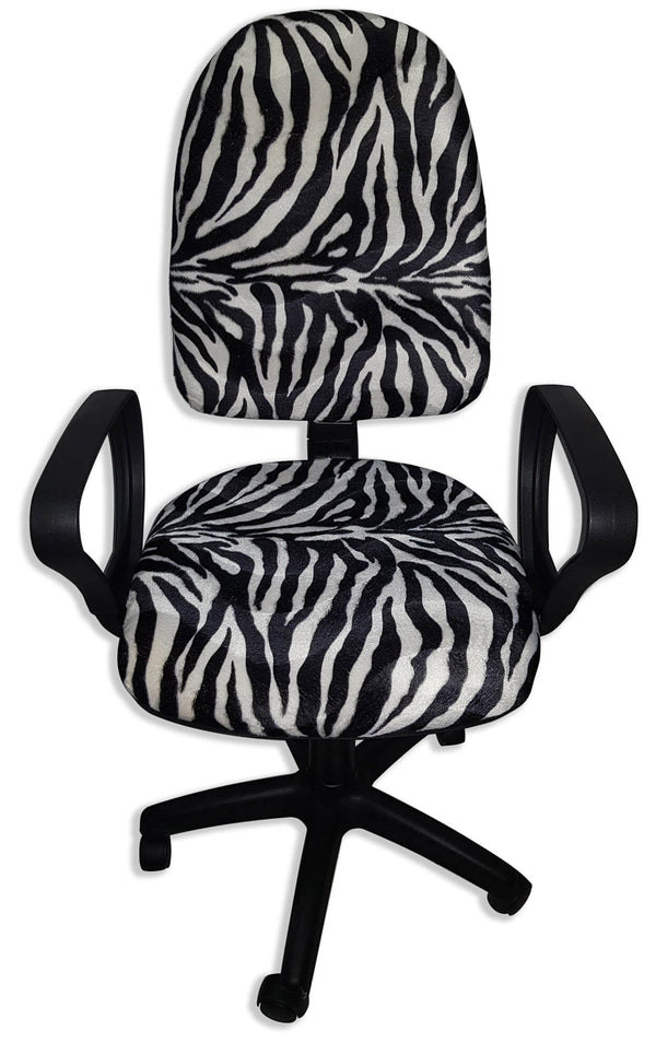 Fauteuil de bureau opératif en tissu imprimé zèbre Renier prezzo