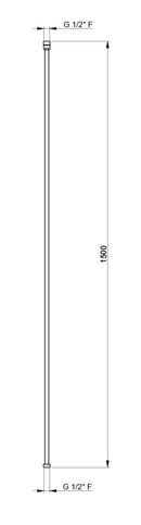 Flessibile per Doccetta 150 cm in PVC Nilo-2