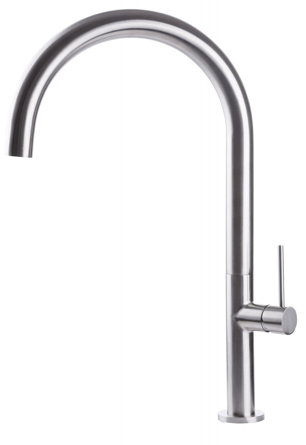 online Mitigeur Cuisine Mitigeur Evier Bec Pivotant Rond en Acier Inoxydable