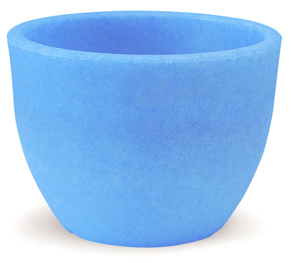online Set 2 Vases en Polyéthylène Vanossi Orione Bleu Fluo Différentes Tailles