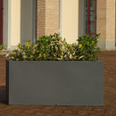 Vaso 100x48x48cm in Polietilene Vanossi Atlantis Bianco-2