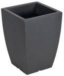 Vaso 50x36x36cm in Polietilene Vanossi Hydrus Quadro Antracite Nero-1