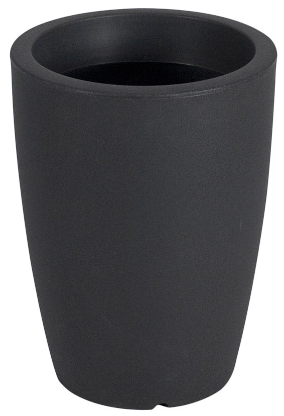 sconto Vase Ø40x30cm en Polyéthylène Vanossi Hydra Rond Anthracite Noir